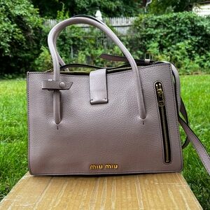 Pre loved Miu Miu Madras handbag.